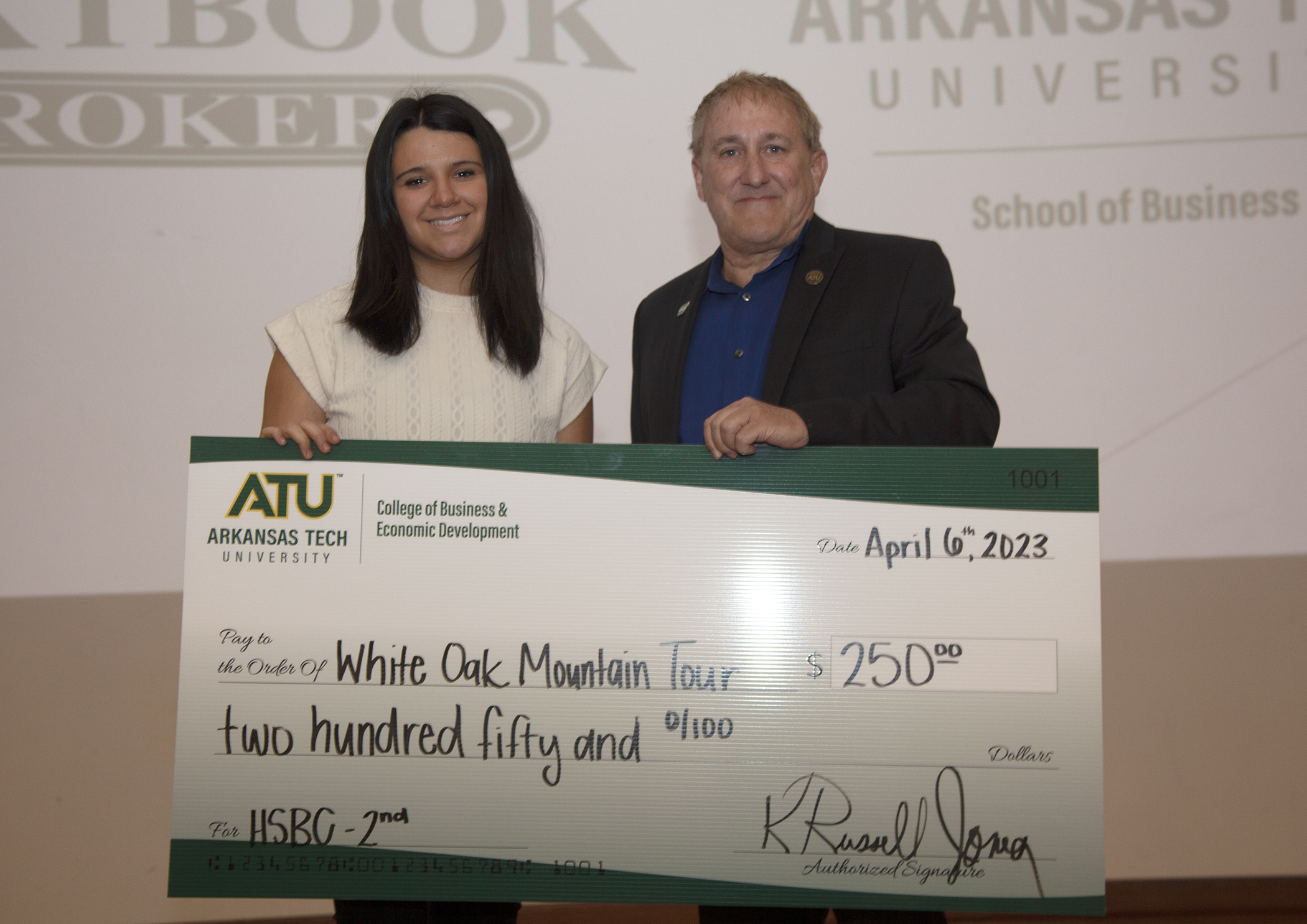 Madison Rodriguez and Dr. Russell Jones