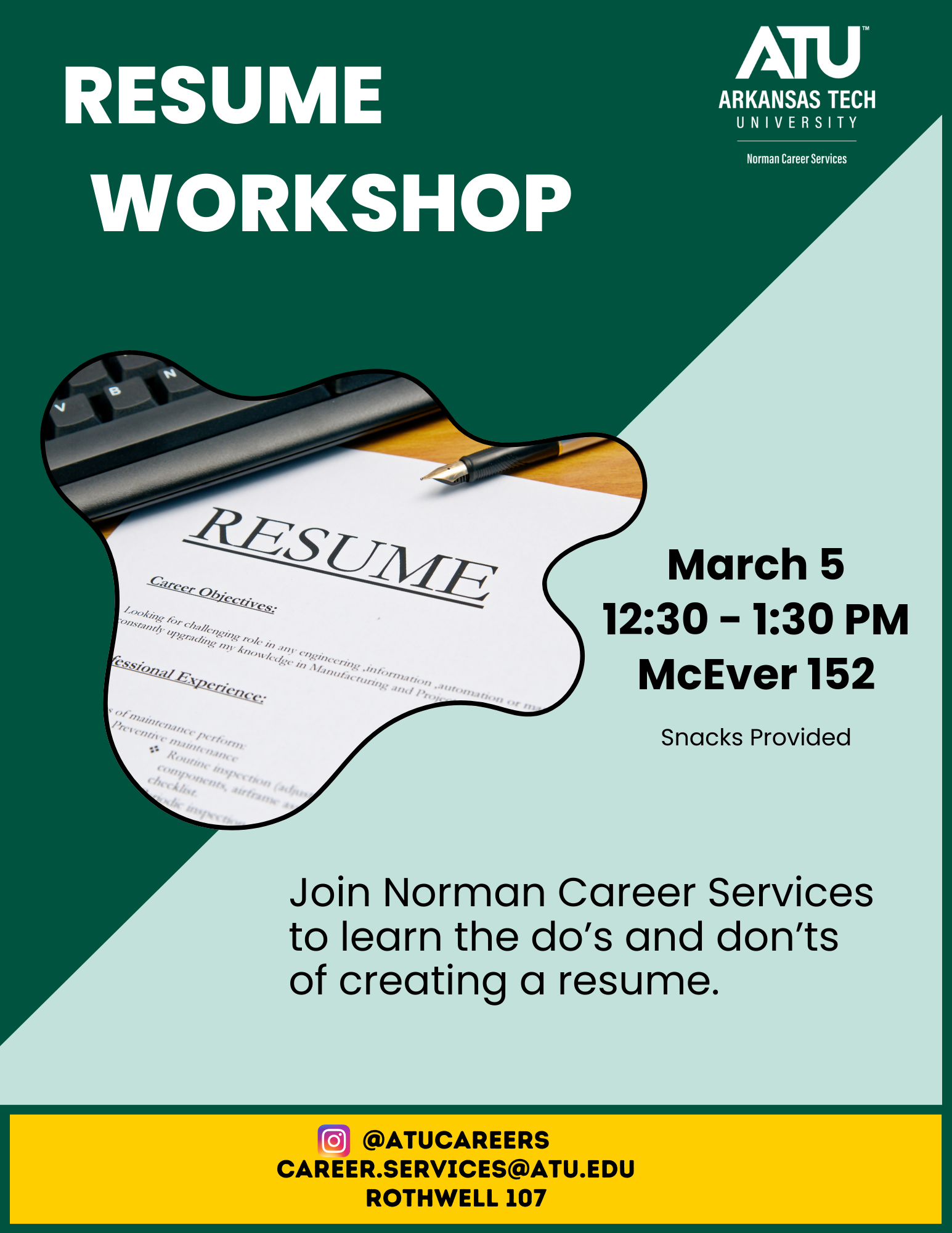 March 5 Resume Workshop
