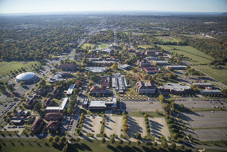 aerial photo of the russellville community