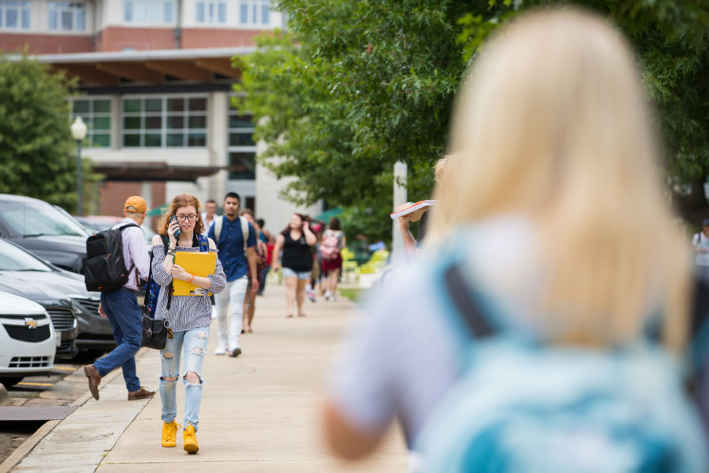 Student walking