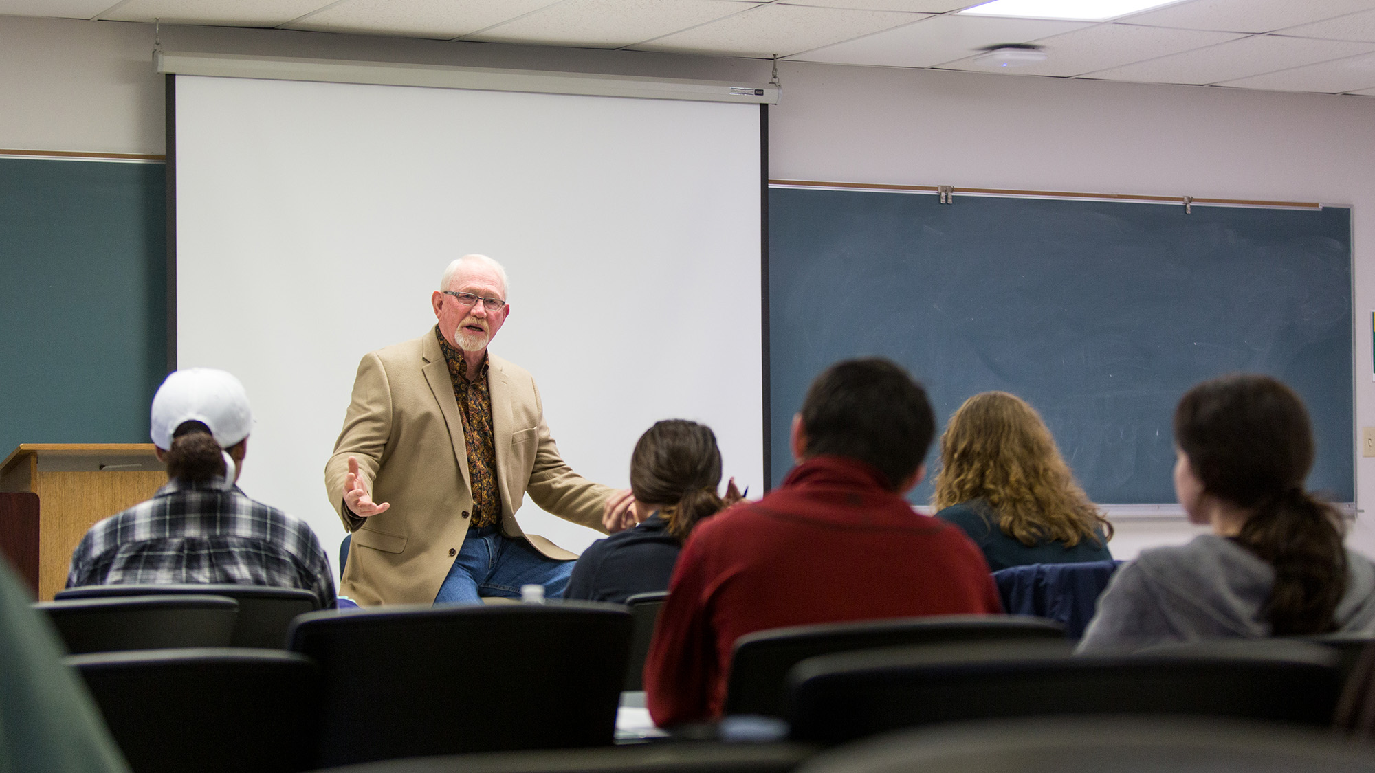 the collborative solutions class engage with Mr. Dickson, who provided the resources for the course