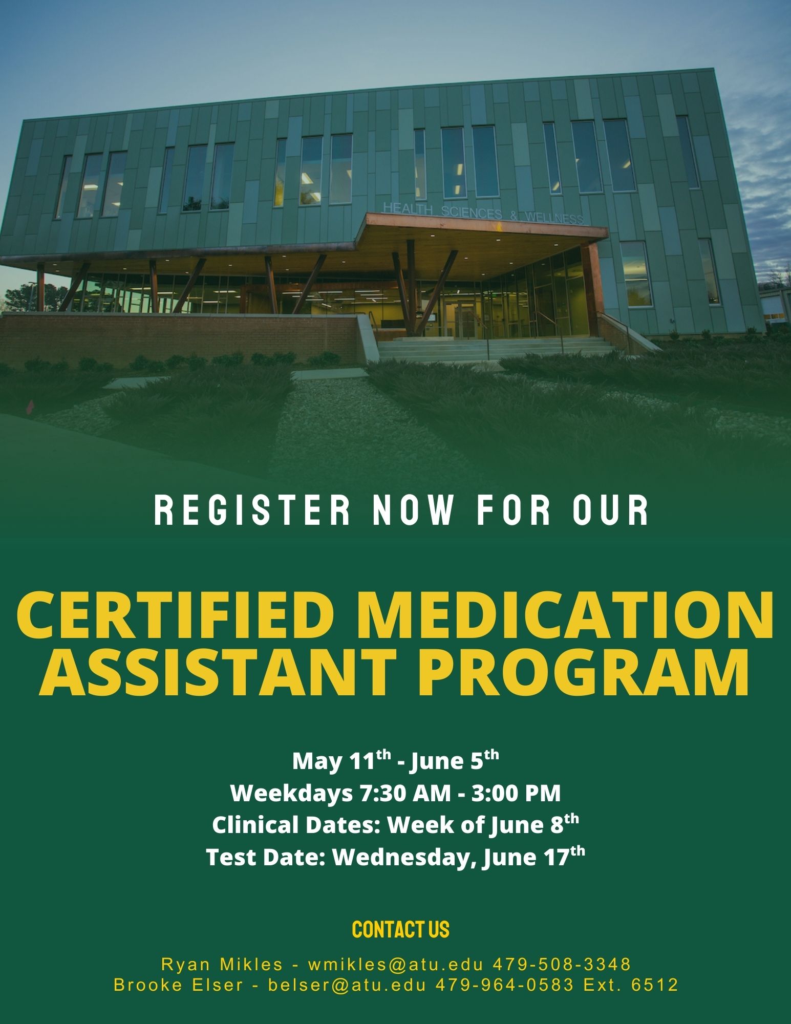 CMA Summer 2026 Flyer CMA Summer 2026 Flyer