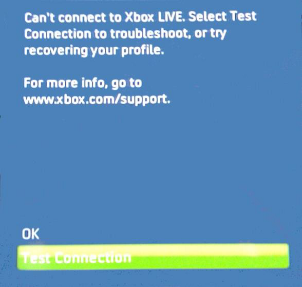 Xbox Live Failure