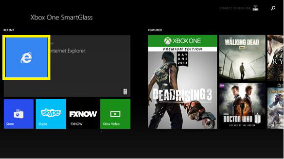 Xbox One Internet Explorer