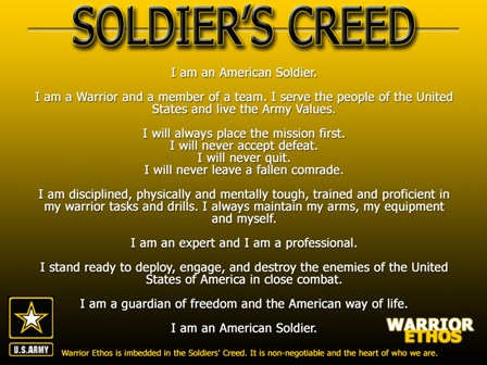 soldiers creed
