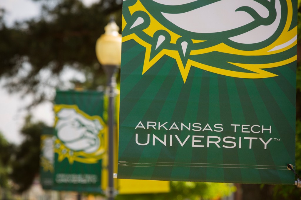 Arkansas Tech University flags