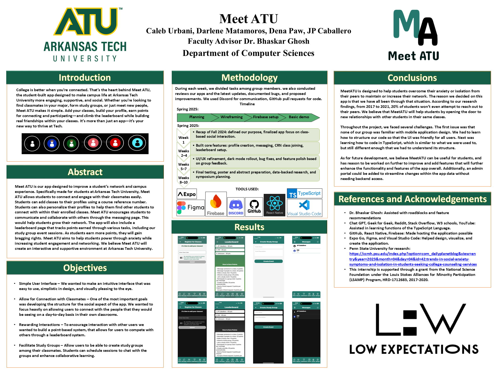 Meet ATU senior project poster