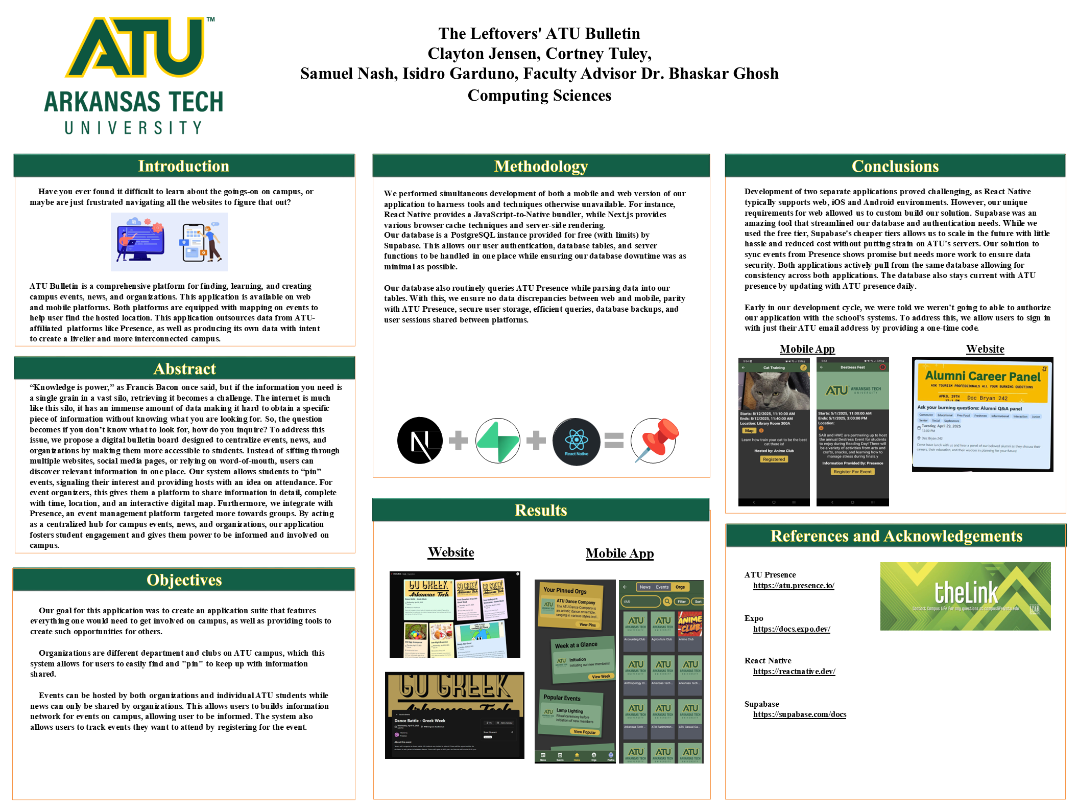 The Leftovers ATU Bulletin senior project poster