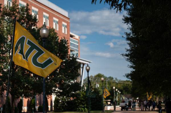 Students Flying an ATU flag