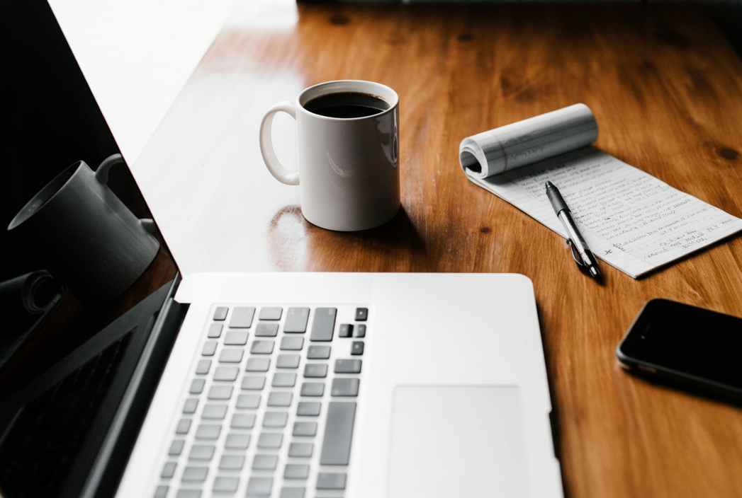 Study Enclave with Laptop and Coffee